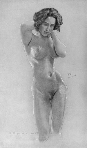 A nude woman